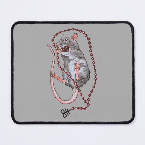 Item preview, Satanic rat with rosary  designed and sold by B-d-t.