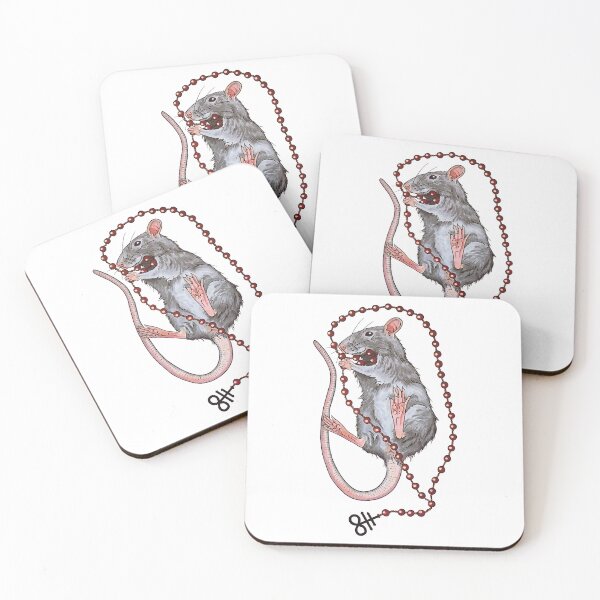 Item preview, Satanic rat with rosary  designed and sold by B-d-t.