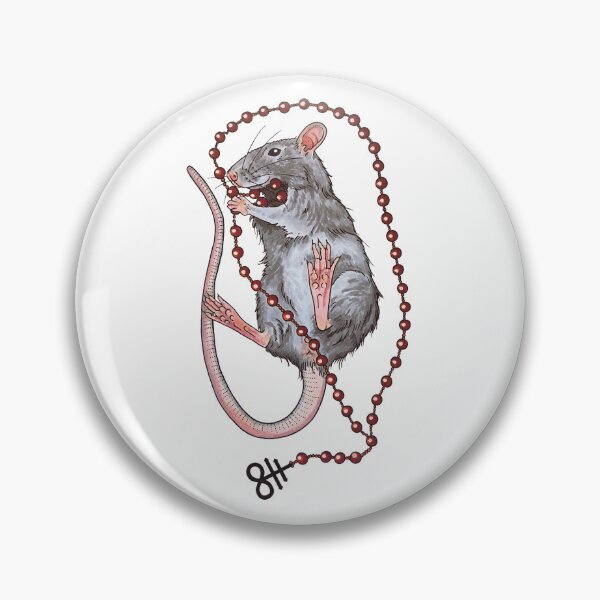 Item preview, Satanic rat with rosary  designed and sold by B-d-t.