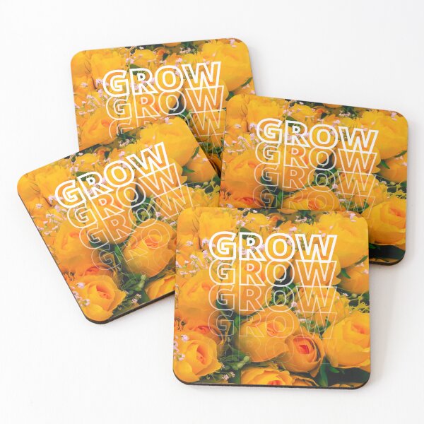 Item preview, GROW (above) - Dreamy Orange Yellow Floral Bouquets designed and sold by AliceSLee.