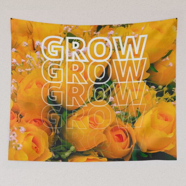 Item preview, GROW (above) - Dreamy Orange Yellow Floral Bouquets designed and sold by AliceSLee.