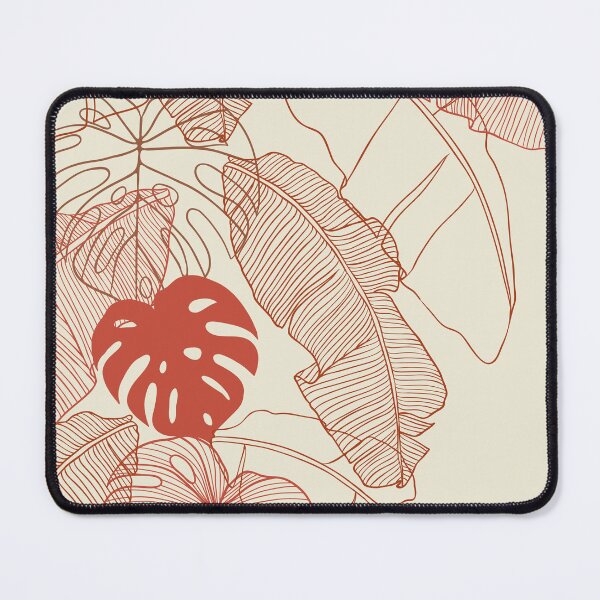 Item preview, Burnt Orange Tropical Jungle Palm Leaf designed and sold by ladypennyface.