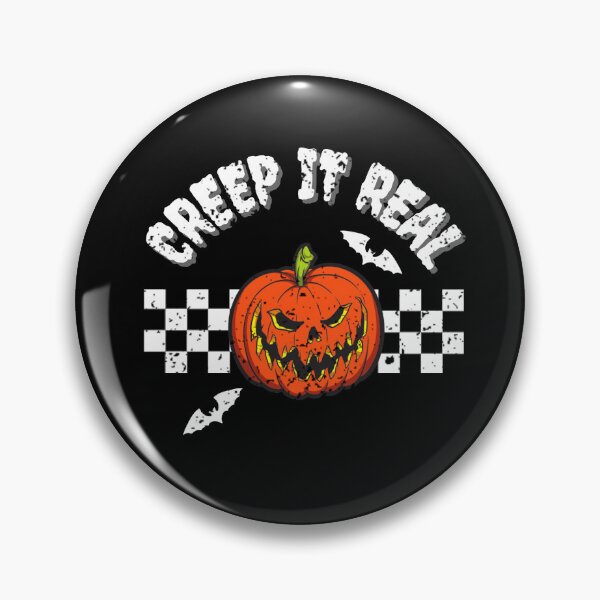 Artikelvorschau, Halloween Creep It Real Evil Pumpkin Distressed-Stil entworfen und verkauft von NewTorch.