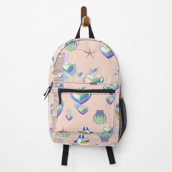 Item preview, Modern holographic hearts in pink designed and sold by andrasdesignssss.