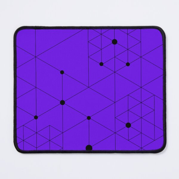 Item preview, Black and Purple Geometrical Dot Pattern designed and sold by ladypennyface.