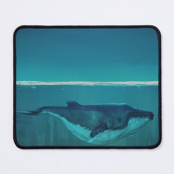 Item preview, Whale Swimming Through Flooded City designed and sold by Williamdripfoe.