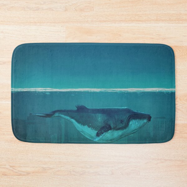 Item preview, Whale Swimming Through Flooded City designed and sold by Williamdripfoe.