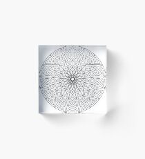 Cool Circle Design Acrylic Block