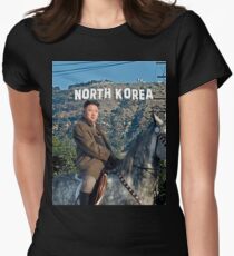 Kim riding horse Women's Fitted T-Shirt