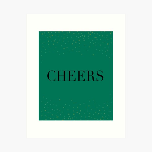 Cheers. Drinks illustration.PRINTABLE ART. Instant Download. Party time. Typography and illustration Art Print