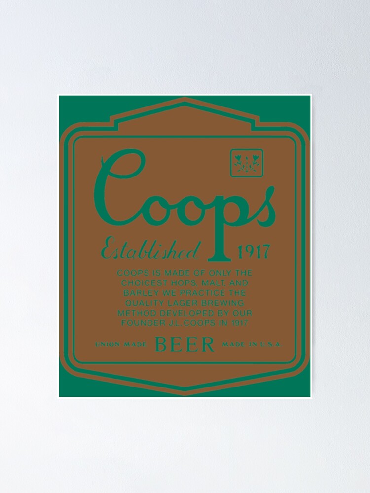 "Coops Beer Magnum PI Design Sublimation " Poster for Sale by