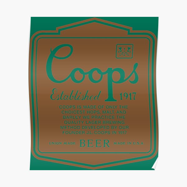 "Coops Beer Magnum PI Design Sublimation " Poster for Sale by