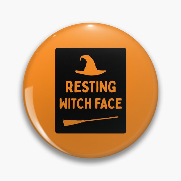 Item preview, Resting Witch Face (Halloween/Fall) - Black Knock Out designed and sold by SabbaticalSteve.
