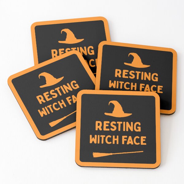 Item preview, Resting Witch Face (Halloween/Fall) - Black Knock Out designed and sold by SabbaticalSteve.