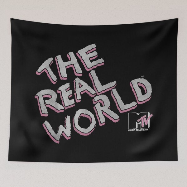 Item preview, The Real World Subtle Pink Title Graphic designed and sold by ConnorRossow.
