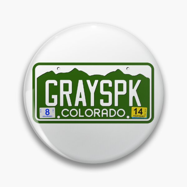 Item preview, Colorado License Plate Fourteener- GRAYSPK designed and sold by RonTo.