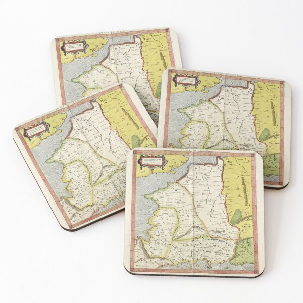 Item preview, Hand colored map of France in 1584 designed and sold by ganje.