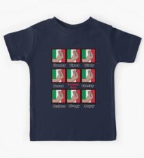 Italian gestures emotions chart Kids Tee