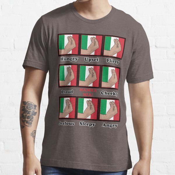 Italian gestures emotions chart Essential T-Shirt