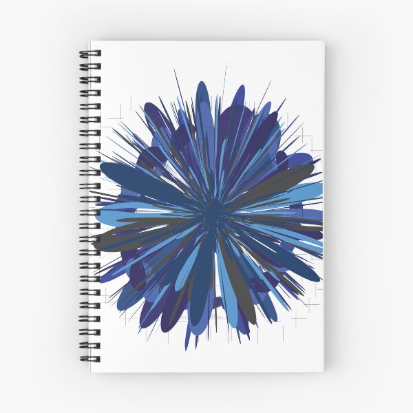 Item preview, Abstract blue flower designed and sold by atedesigns.
