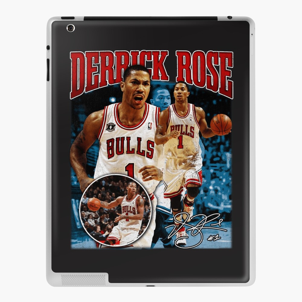 1 DERRICK ROSE Chicago Bulls NBA Guard Black Throwback Jersey