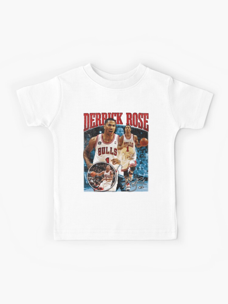 Derrick Rose Chicago Bulls NBA Basketball retro signature shirt