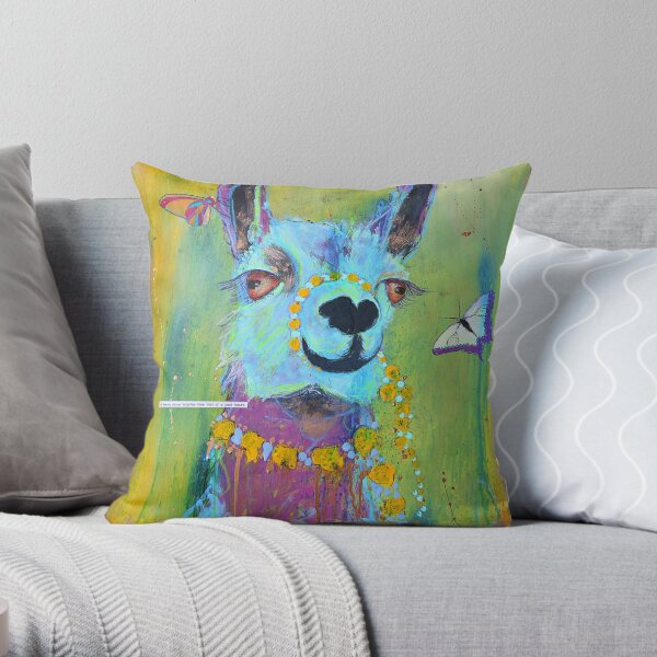 18x18 Multicolor Animal Art For The Dog Lover Greyhound with Paw Prints and Sunflower Heart On Peach Throw Pillow 