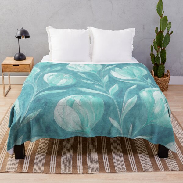 Item preview, Soft Turquoise Floral Pattern designed and sold by IrinaIkar.