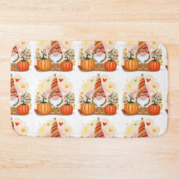 Item preview, Halloween Gnome, Cute Cartoon Gnome With Two Pumpkins And Birds designed and sold by graphic-genie.