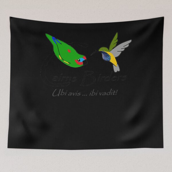 Item preview, Logo with latin motto Ubi avis, ibi vadit Cairns Birders designed and sold by IVTONDRE.