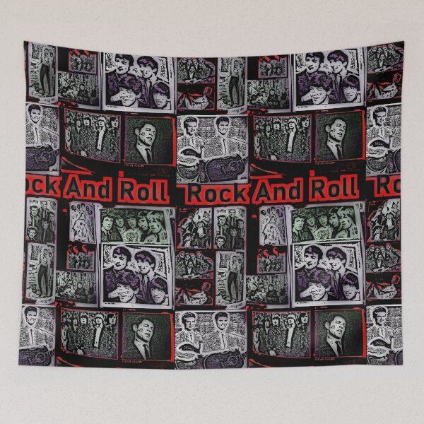 Item preview, Rock And Roll Collage, Oldies, 50's, 60's designed and sold by Vintaged.