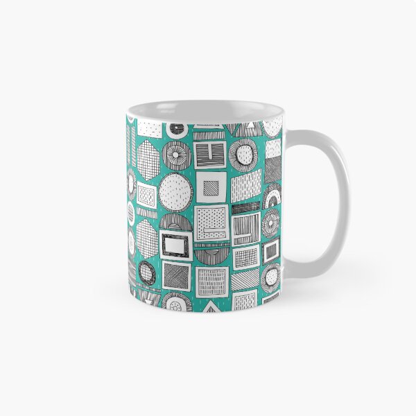 Item preview, frisson memphis bw aqua dash designed and sold by scrummy.