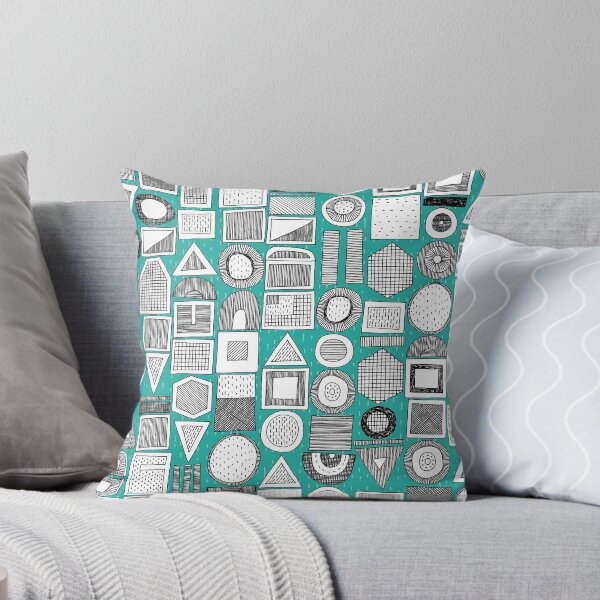 Item preview, frisson memphis bw aqua dash designed and sold by scrummy.