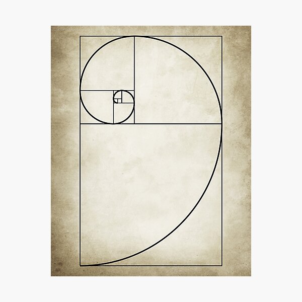 Mathematical Golden Ratio Photographic Print