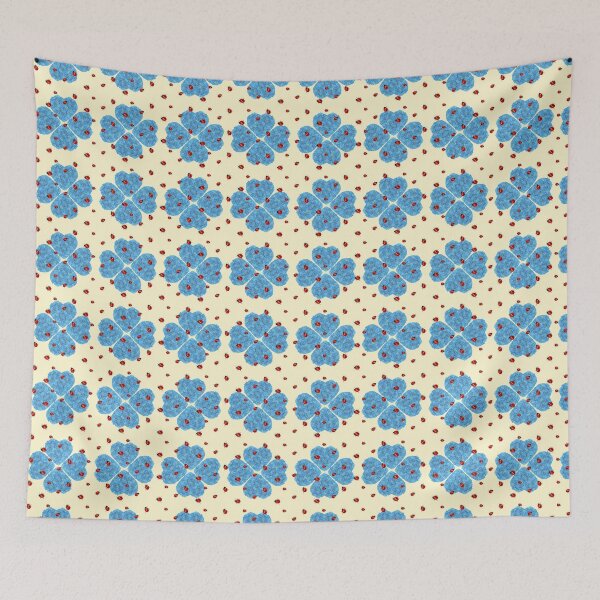 Item preview, Forget-me-not flower with ladybug - Majestic-World designed and sold by majesticworld.