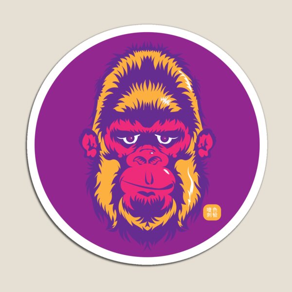 Chilled Gorilla Magnet