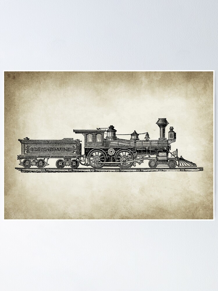 Alternate view of Vintage Locomotive Poster