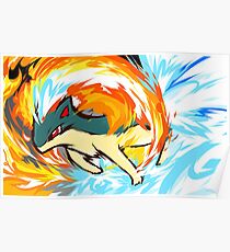 Quilava | Flame Wheel Poster