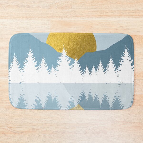 Item preview, Abstract Landscape Golden Winter Sunset Sunrise designed and sold by idovedesign.