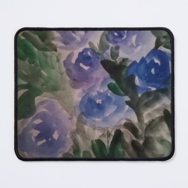 Item preview, blue flowers art paintings designed and sold by Nature Nblossom.