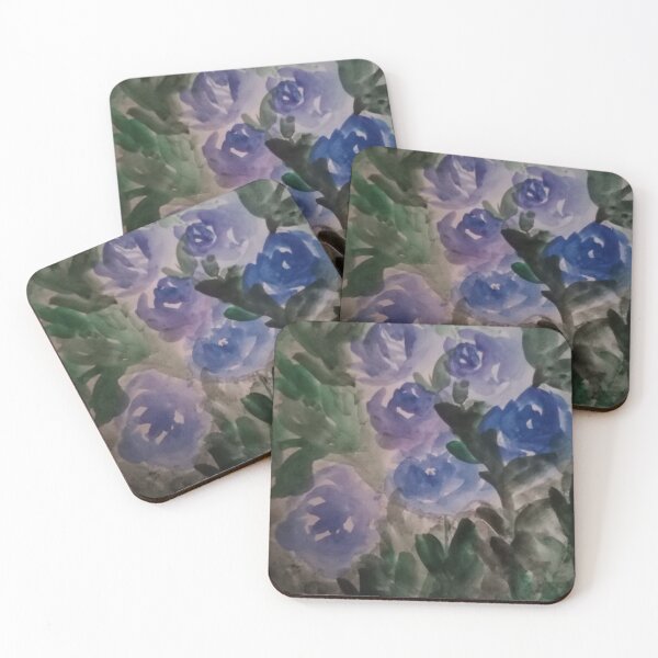 Item preview, blue flowers art paintings designed and sold by Nature  Nblossom.