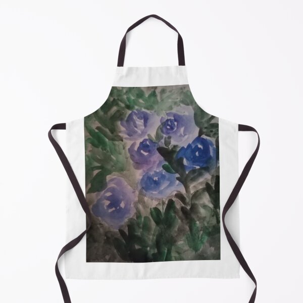 Item preview, blue flowers art paintings designed and sold by Nature Nblossom.