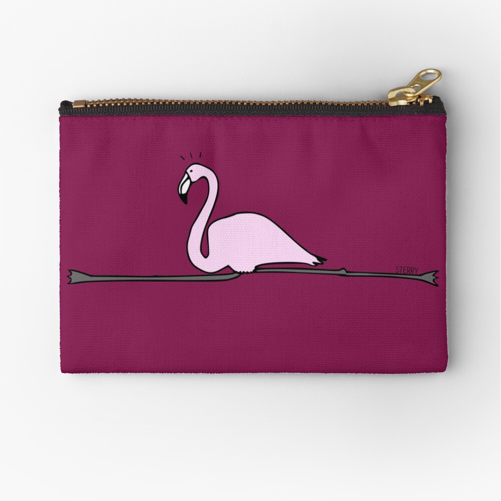 Flamingo Gymnastics Zipper Pouch