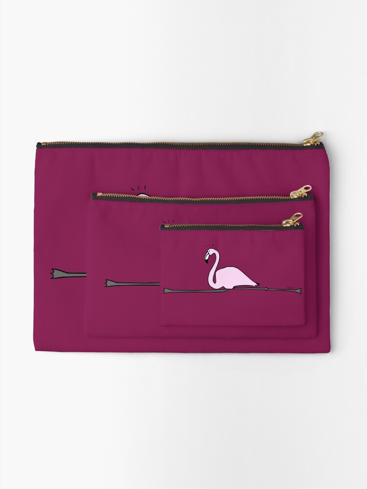 Alternate view of Flamingo Gymnastics Zipper Pouch