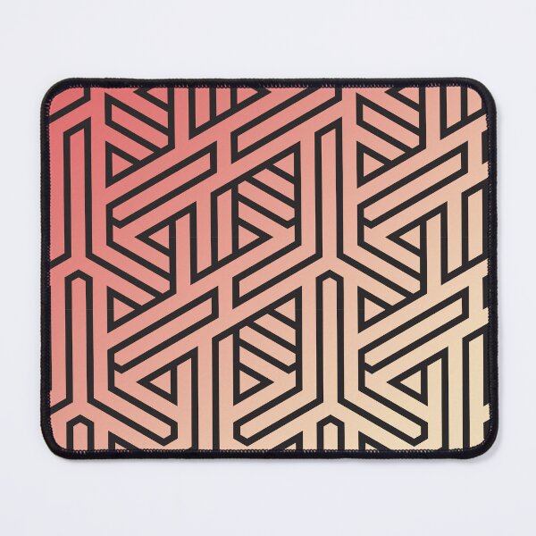 Item preview, Coral Peach Triad Line Geometrical Pattern designed and sold by ladypennyface.
