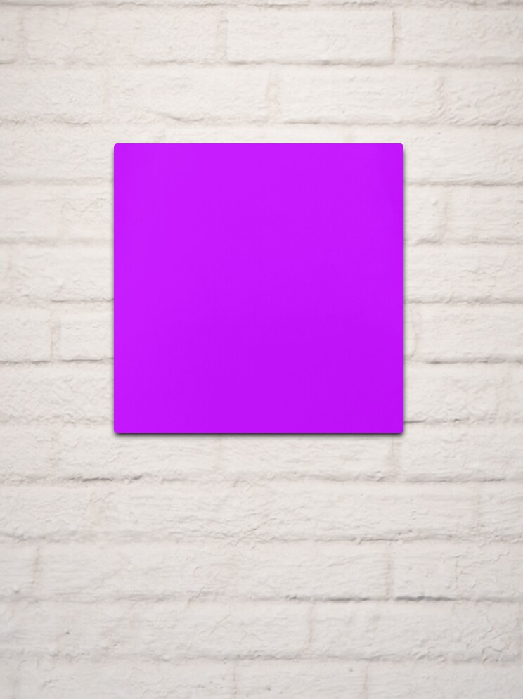 Solid Colour | Electric Purple | Neon purple 2 | Metal Print