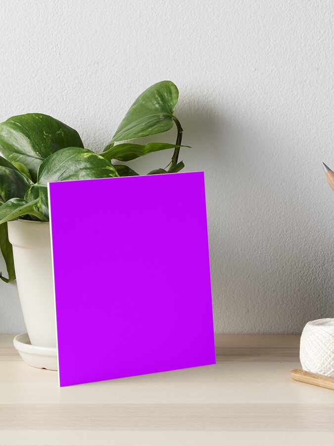 Solid Colour | Electric Purple | Neon purple 2 | Art Board Print