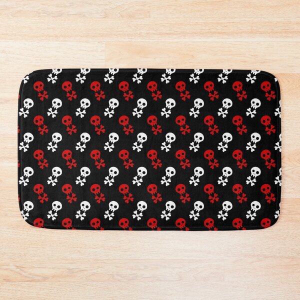 Item preview, red and white pirate skull pattern designed and sold by The magic  Yellow bus.