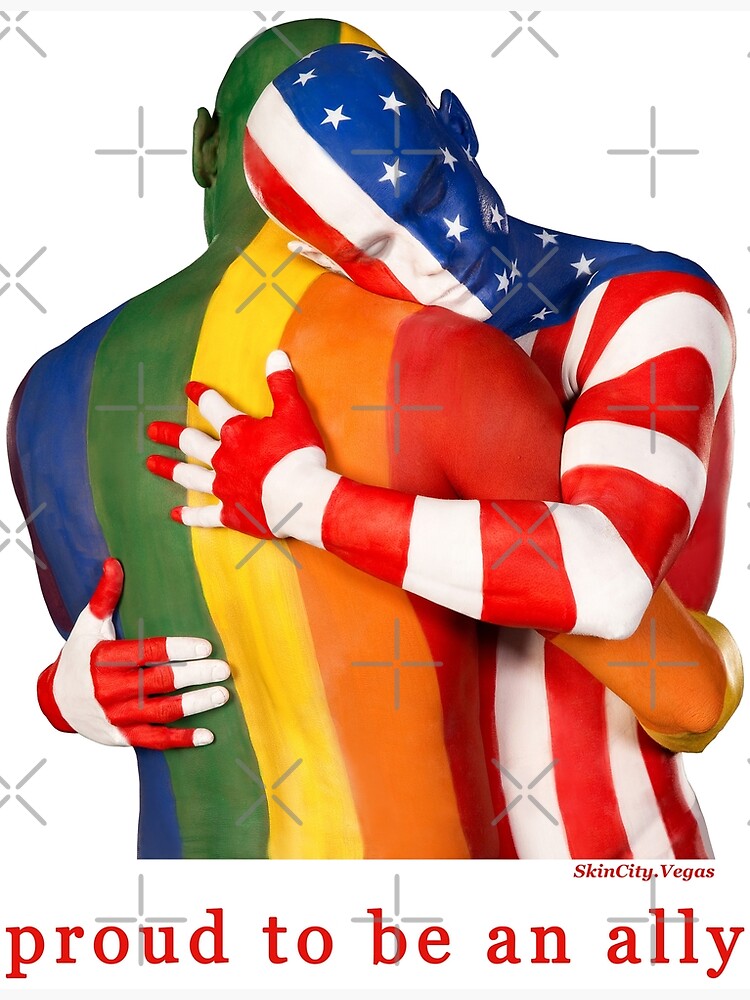 "LGBT Ally" Poster for Sale by LoveIsLoveArt | Redbubble