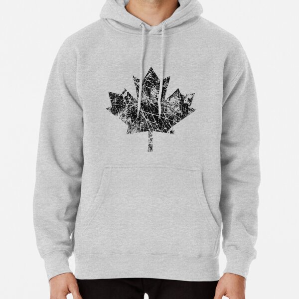 Canadian Maple Leaf Grunge Distressed Style Pullover Hoodie for Sale by  Garaga